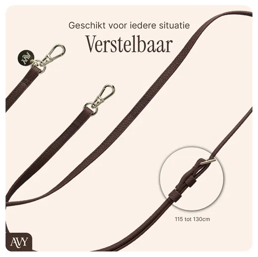 AVY Apple iPhone 14 Pro - Statement Kit - Chocolate - Leather Set afbeelding 11