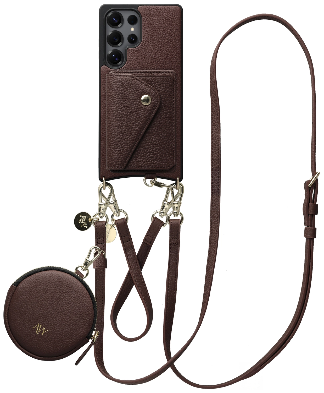 AVY Samsung Galaxy S25 Ultra - Statement Kit - Chocolate - Leather Set afbeelding 1