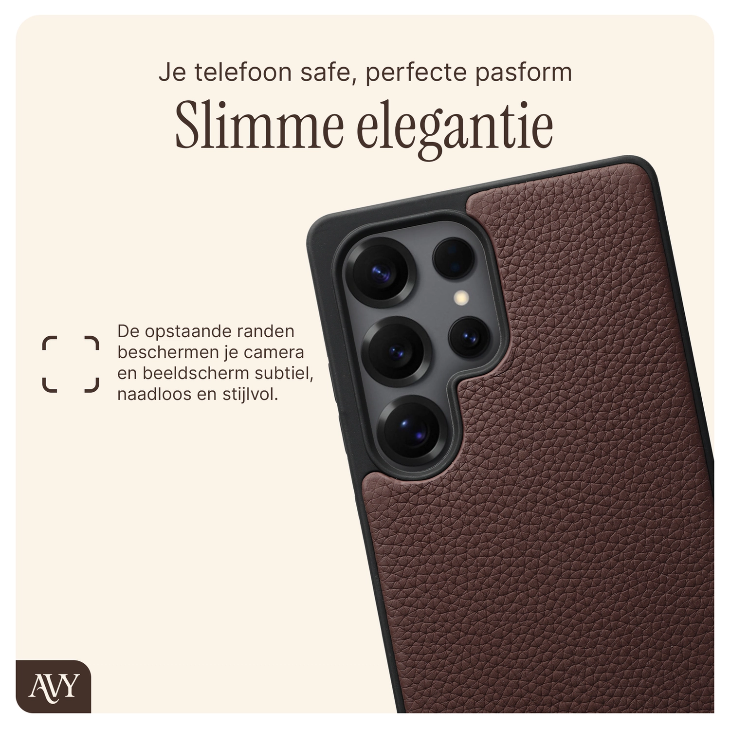 AVY Samsung Galaxy S25 Ultra - Statement Kit - Chocolate - Leather Set afbeelding 5