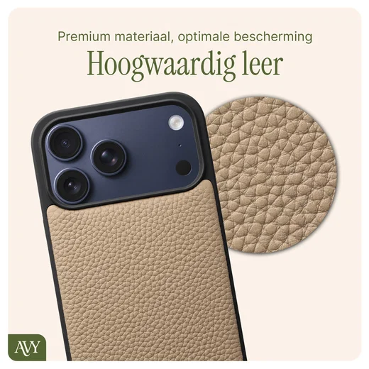 AVY Apple iPhone 17 Pro Max - Statement Kit - Beige - Leather Set afbeelding 6