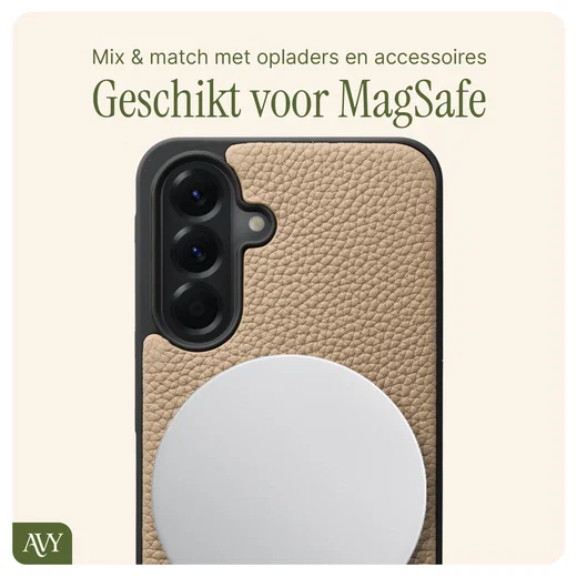 AVY Samsung Galaxy A56 - Statement Kit - Beige - Leather Set afbeelding 7