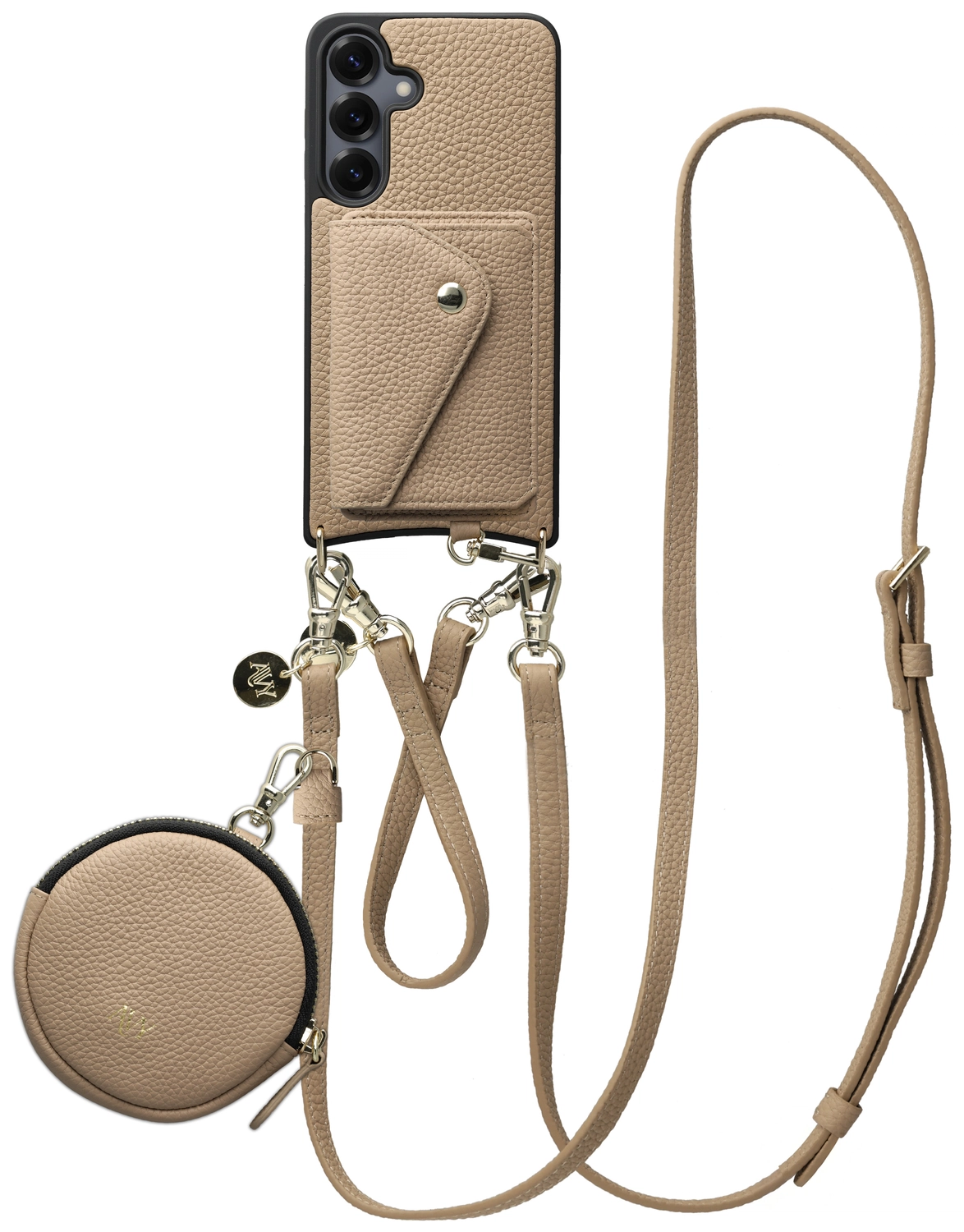 AVY Samsung S25 Plus / S24 Plus - Statement Kit - Beige - Leather Set afbeelding 1