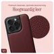 AVY Apple iPhone 14 Pro - Statement Kit - Burgundy - Leather Set afbeelding 5