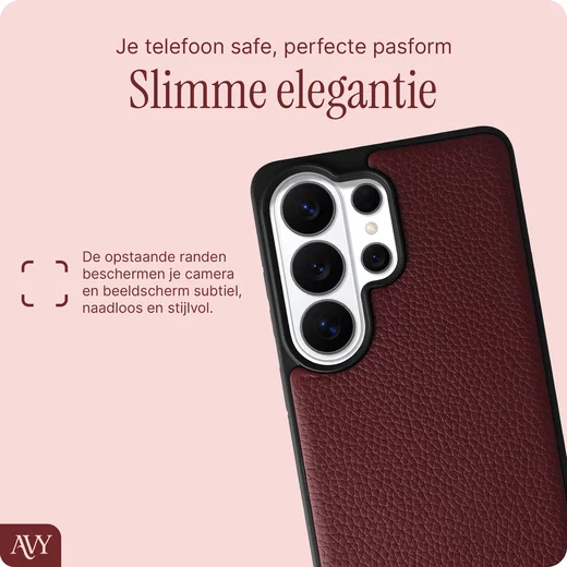 AVY Samsung Galaxy S26 Ultra - Statement Kit - Burgundy - Leather Set afbeelding 6