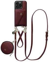 AVY Apple iPhone 14 Pro Max - Statement Kit - Burgundy - Leather Set afbeelding