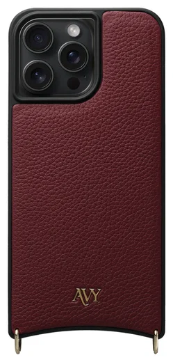 AVY Apple iPhone 14 Pro Max - Statement Kit - Burgundy - Leather Set afbeelding 15