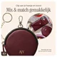 AVY Apple iPhone 14 Pro Max - Statement Kit - Burgundy - Leather Set afbeelding 8