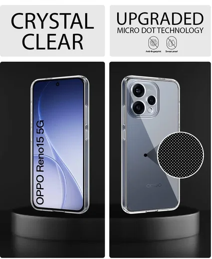 Oppo Reno 15F Hoesje Dun TPU Back Cover Transparant afbeelding 8