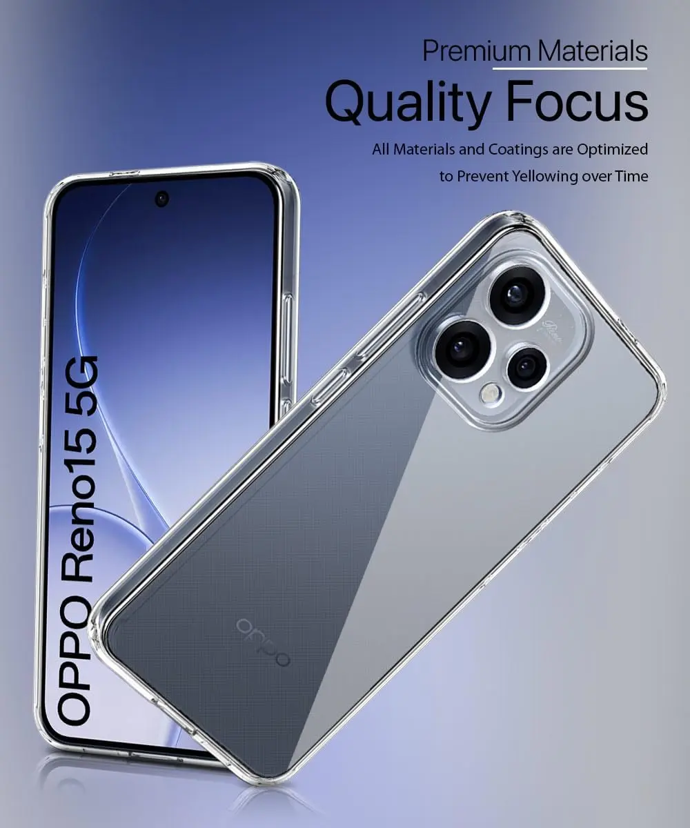 Oppo Reno 15F Hoesje Dun TPU Back Cover Transparant afbeelding 2