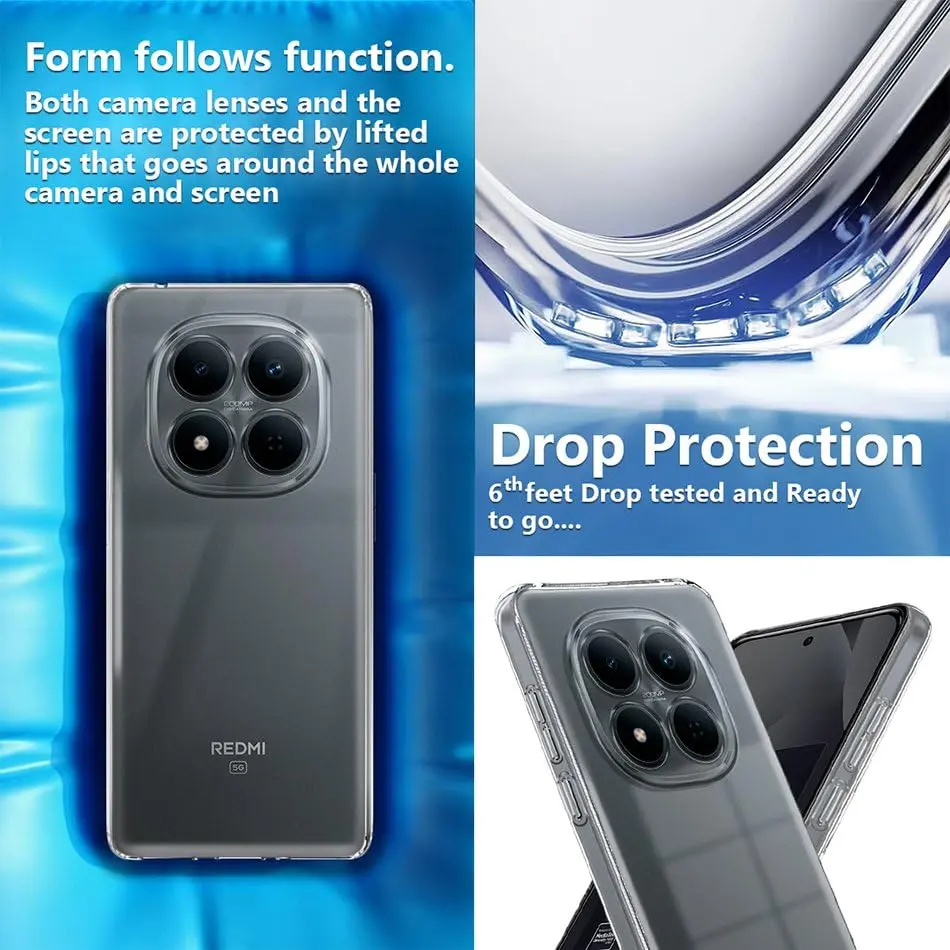 Xiaomi Redmi Note 15 4G Hoesje Dun TPU Back Cover Transparant afbeelding 5