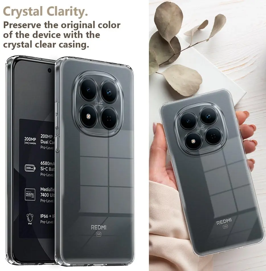 Xiaomi Redmi Note 15 4G Hoesje Dun TPU Back Cover Transparant afbeelding 2