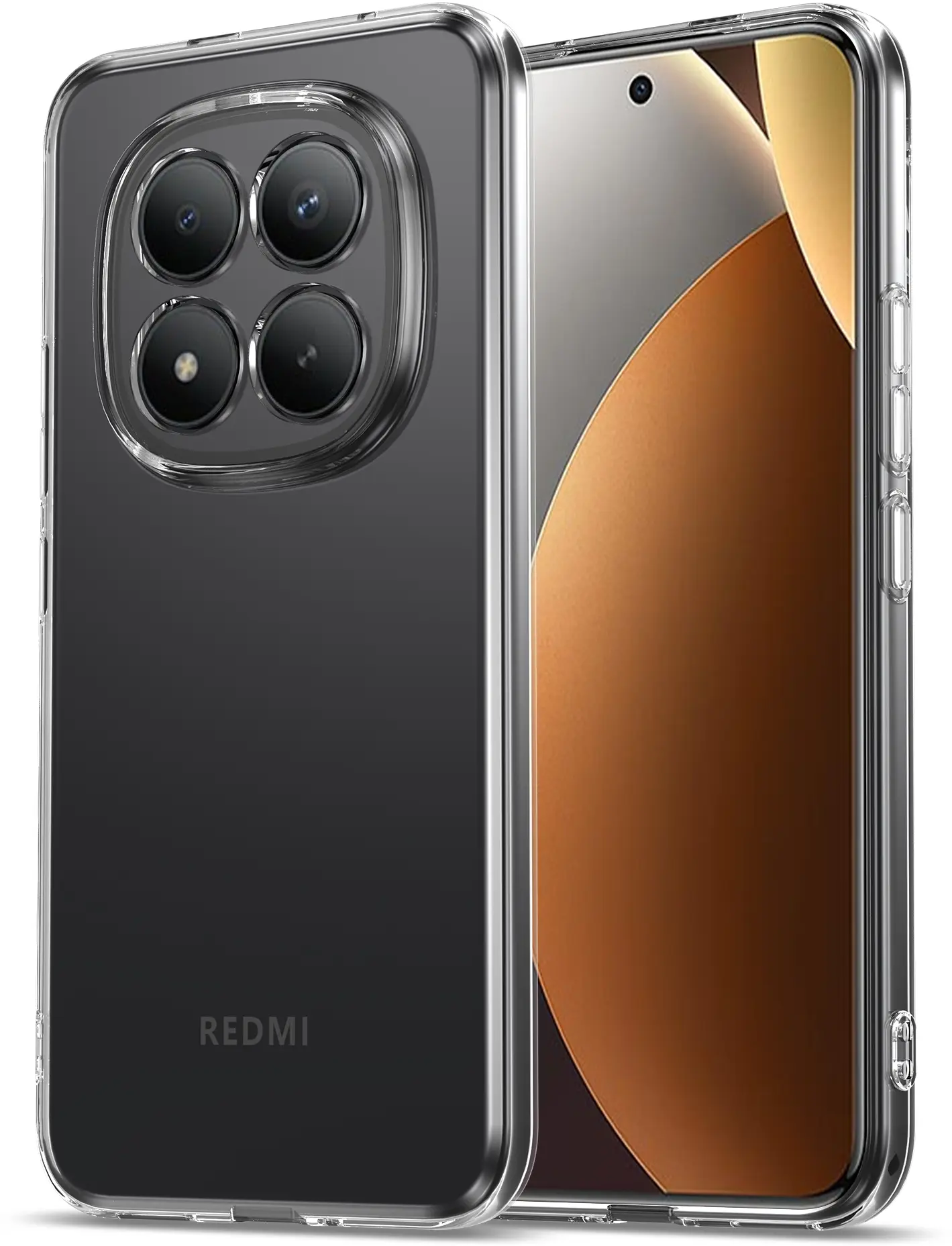 Xiaomi Redmi Note 15 Pro Plus Hoesje Dun TPU Back Cover Transparant afbeelding 2