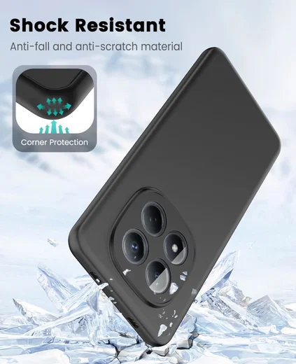 Xiaomi Redmi Note 15 Pro 4G Hoesje Dun TPU Back Cover Matte Zwart afbeelding 4