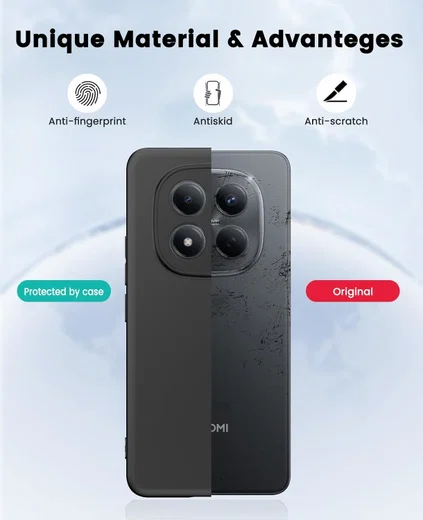 Xiaomi Redmi Note 15 Pro 4G Hoesje Dun TPU Back Cover Matte Zwart afbeelding 7