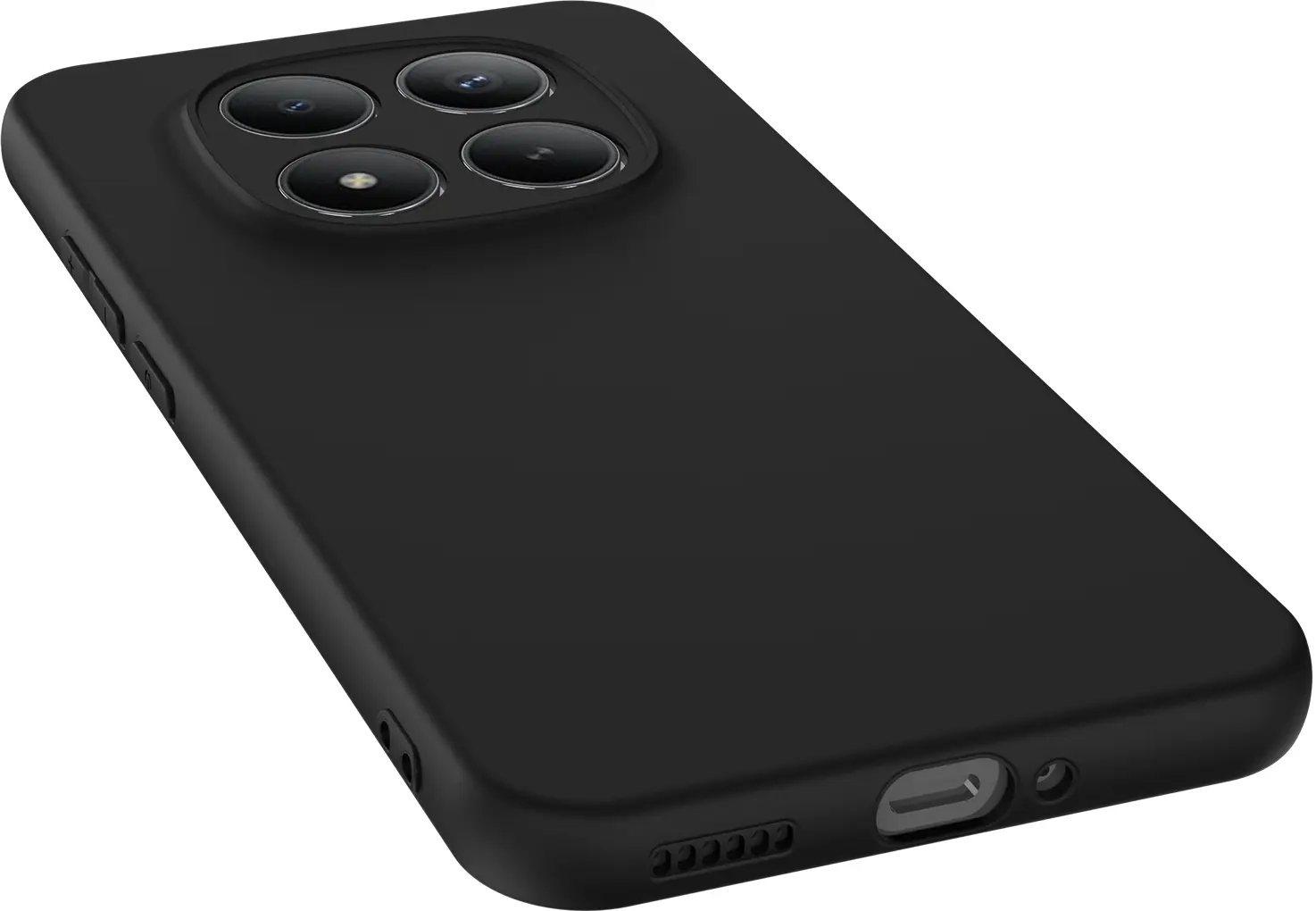 Xiaomi Redmi Note 15 Pro 5G Hoesje Dun TPU Back Cover Matte Zwart afbeelding 10