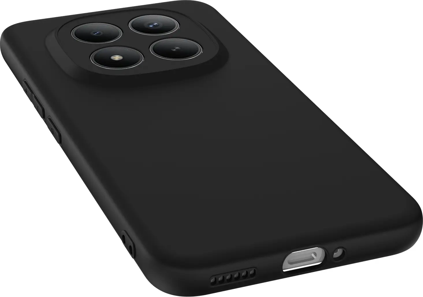 Xiaomi Redmi Note 15 Pro Plus Hoesje Dun TPU Back Cover Matte Zwart afbeelding 10