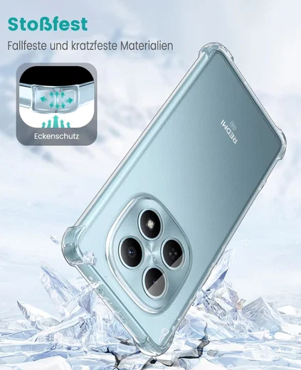 Xiaomi Redmi Note 15 5G Hoesje Schokbestendig en Dun TPU Back Cover Transparant afbeelding 2