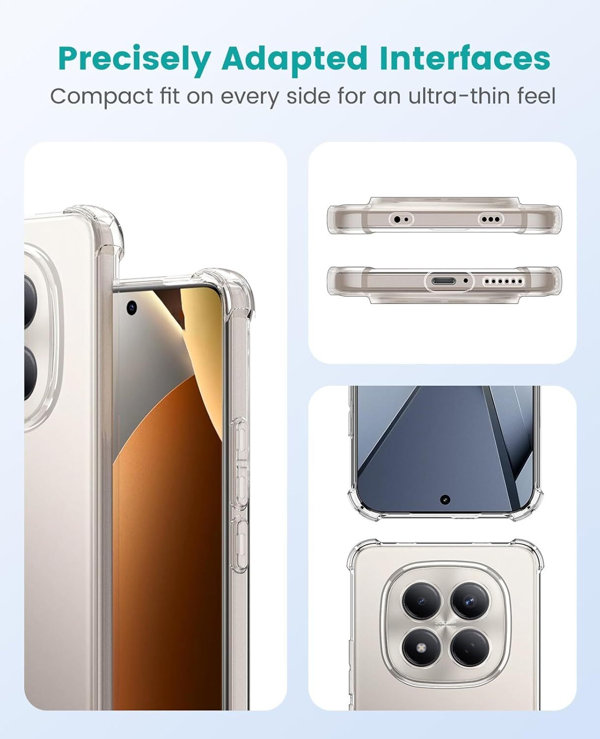 Xiaomi Redmi Note 15 Pro 4G Hoesje Schokbestendig Dun TPU Back Cover Transparant afbeelding 6