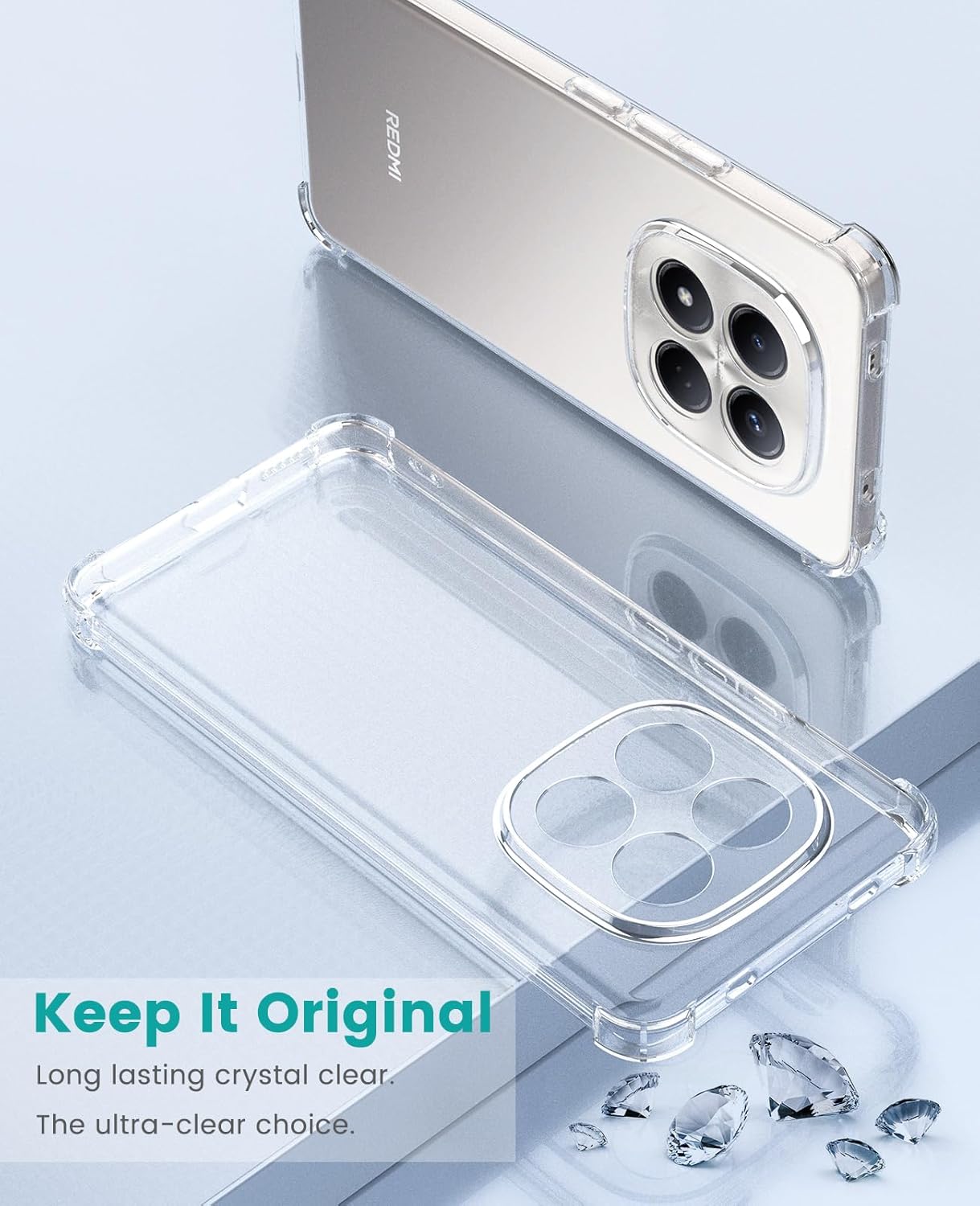 Xiaomi Redmi Note 15 Pro 4G Hoesje Schokbestendig Dun TPU Back Cover Transparant afbeelding 7