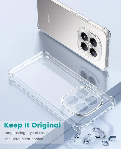 Xiaomi Redmi Note 15 Pro 4G Hoesje Schokbestendig Dun TPU Back Cover Transparant afbeelding 7