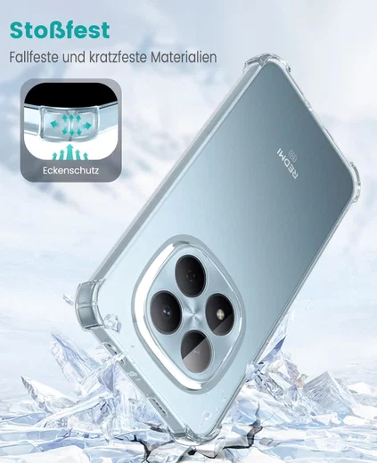 Redmi Note 15 Pro 5G Hoesje Schokbestendig en Dun TPU Back Cover Transparant afbeelding 2
