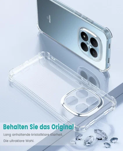 Redmi Note 15 Pro 5G Hoesje Schokbestendig en Dun TPU Back Cover Transparant afbeelding 6