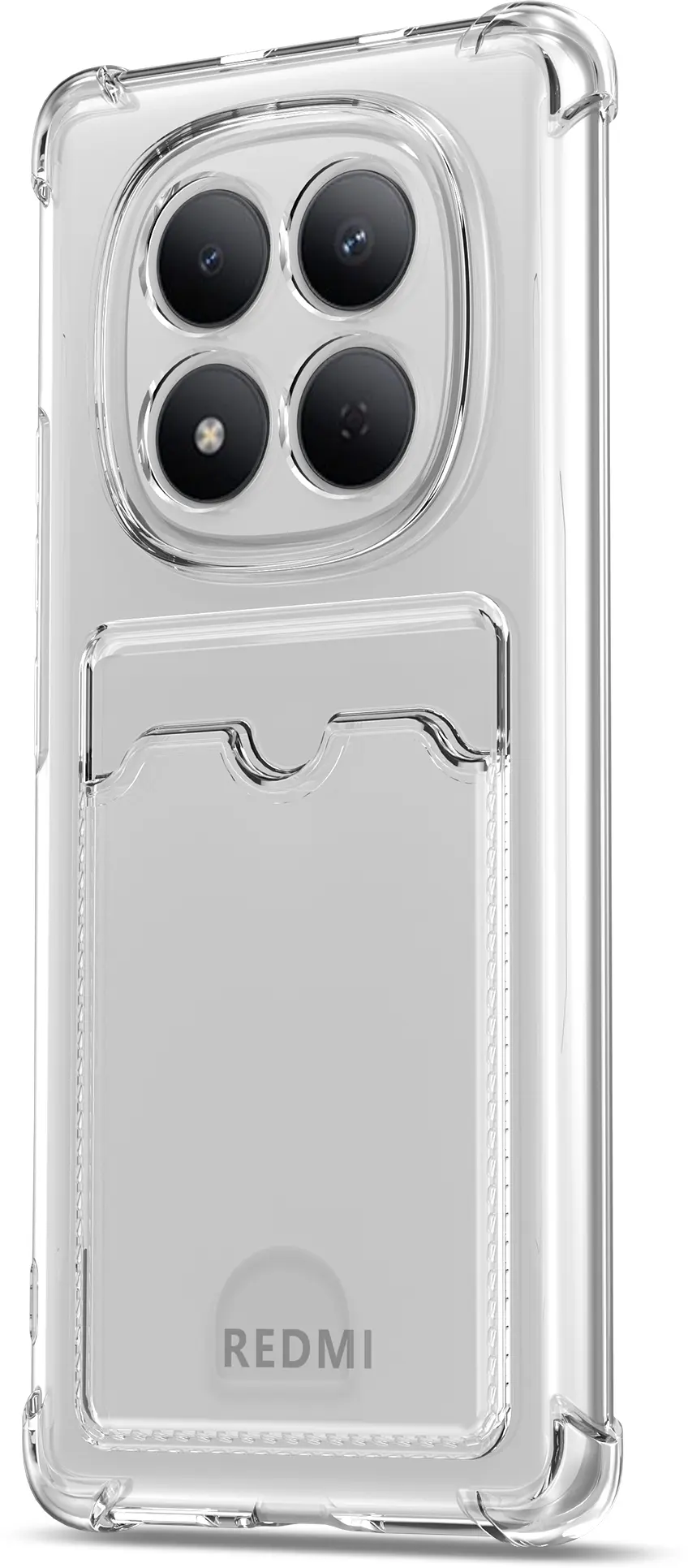 Xiaomi Redmi Note 15 4G Hoesje Dun TPU met Pasjeshouder Back Cover Transparant afbeelding 3