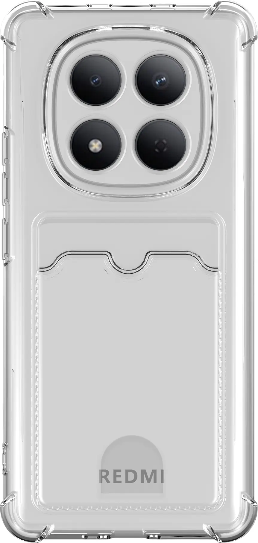 Xiaomi Redmi Note 15 4G Hoesje Dun TPU met Pasjeshouder Back Cover Transparant afbeelding 4