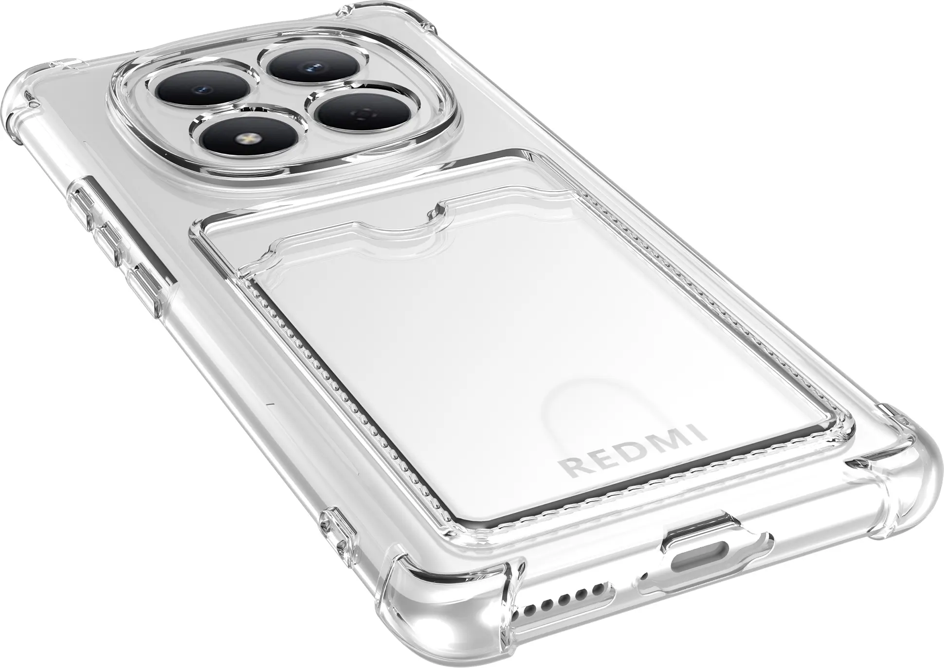 Xiaomi Redmi Note 15 4G Hoesje Dun TPU met Pasjeshouder Back Cover Transparant afbeelding 6