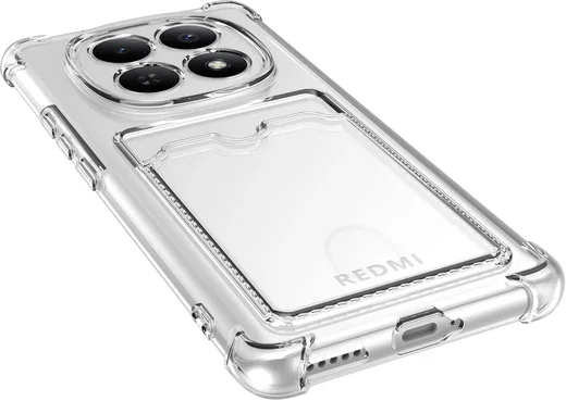 Xiaomi Redmi Note 15 5G Hoesje Dun TPU met Pasjeshouder Back Cover Transparant afbeelding 6