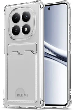 Xiaomi Redmi Note 15 5G Hoesje Dun TPU met Pasjeshouder Back Cover Transparant