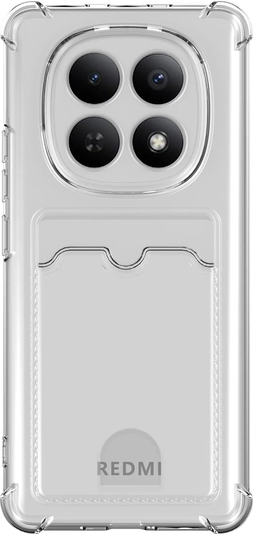 Xiaomi Redmi Note 15 5G Hoesje Dun TPU met Pasjeshouder Back Cover Transparant afbeelding 8