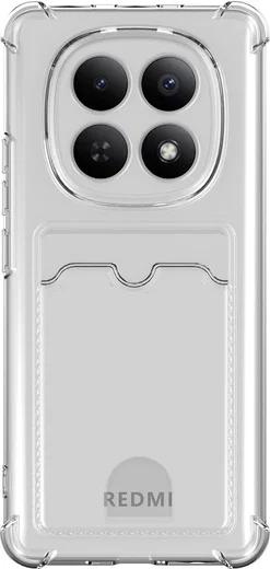 Xiaomi Redmi Note 15 5G Hoesje Dun TPU met Pasjeshouder Back Cover Transparant afbeelding 8