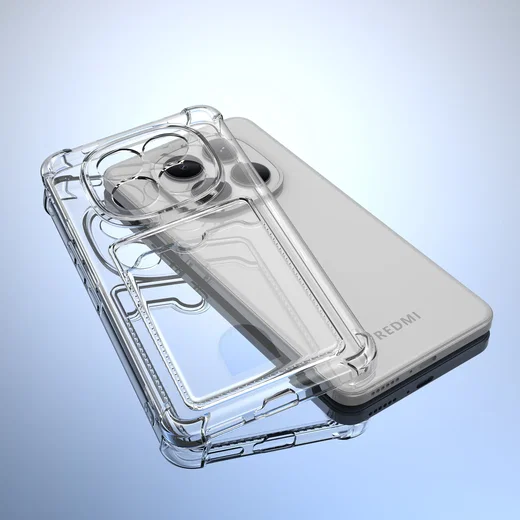 Xiaomi Redmi Note 15 Pro 4G Hoesje Dun TPU Pasjeshouder Back Cover Transparant afbeelding 8