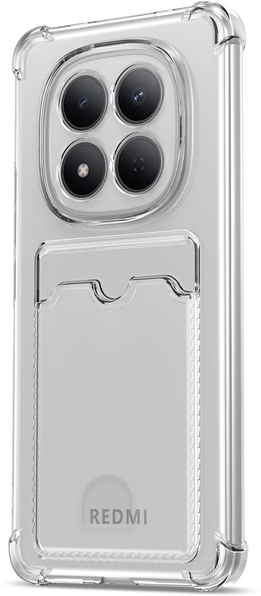 Xiaomi Redmi Note 15 Pro 4G Hoesje Dun TPU Pasjeshouder Back Cover Transparant afbeelding 3