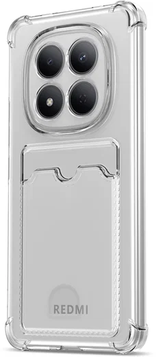 Xiaomi Redmi Note 15 Pro 4G Hoesje Dun TPU Pasjeshouder Back Cover Transparant afbeelding 3