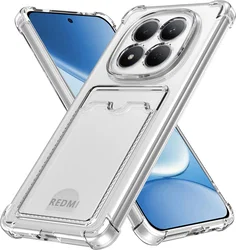 Xiaomi Redmi Note 15 Pro 4G Hoesje Dun TPU Pasjeshouder Back Cover Transparant afbeelding