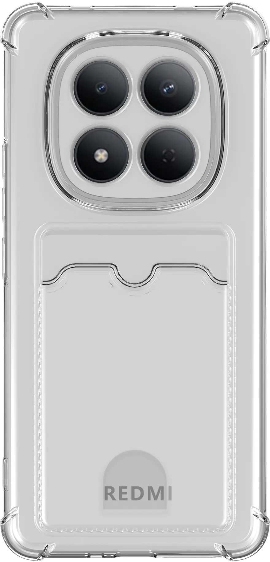 Xiaomi Redmi Note 15 Pro 4G Hoesje Dun TPU Pasjeshouder Back Cover Transparant afbeelding 5