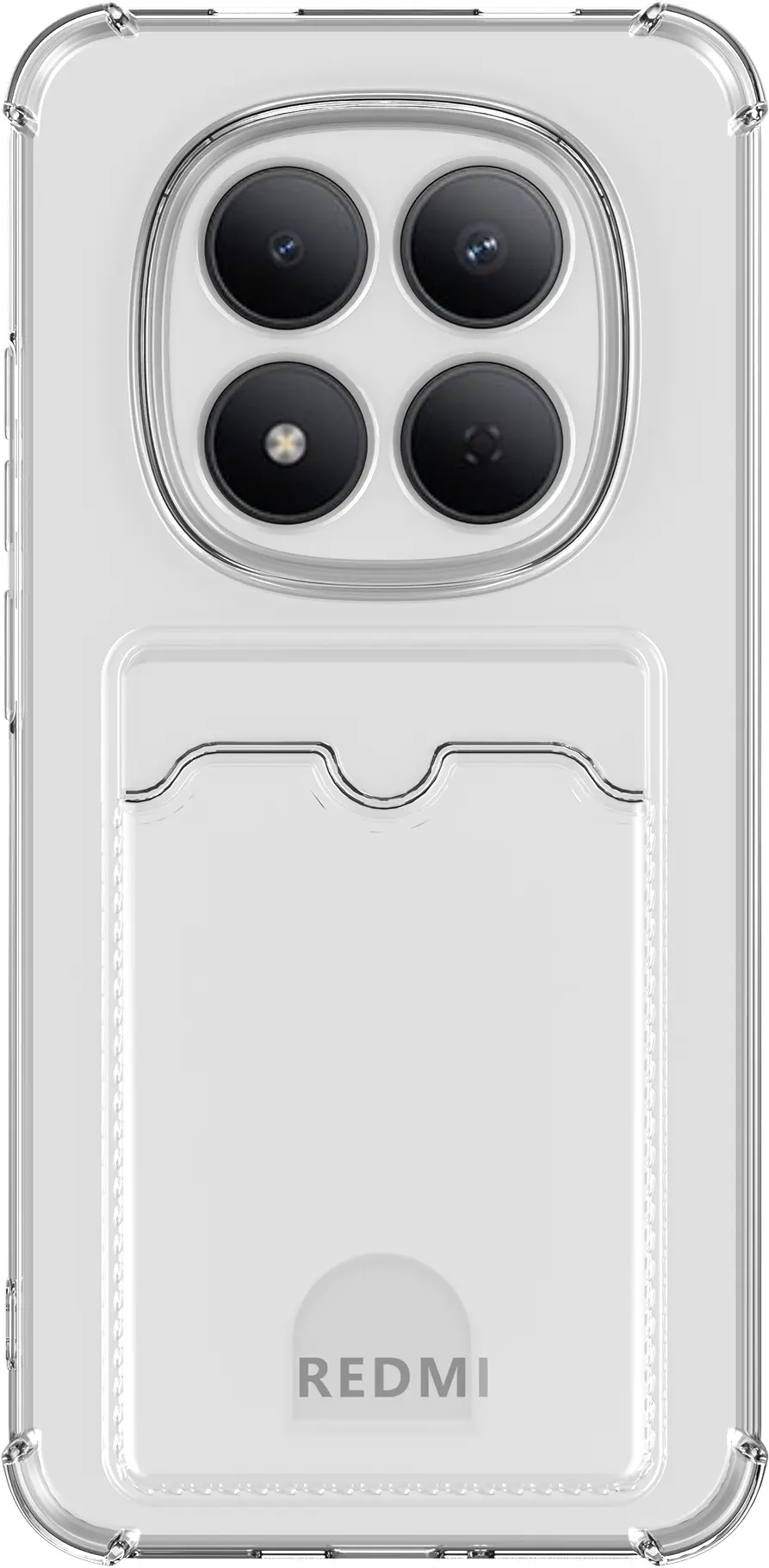 Xiaomi Redmi Note 15 Pro 5G Hoesje Dun TPU Pasjeshouder Back Cover Transparant afbeelding 5