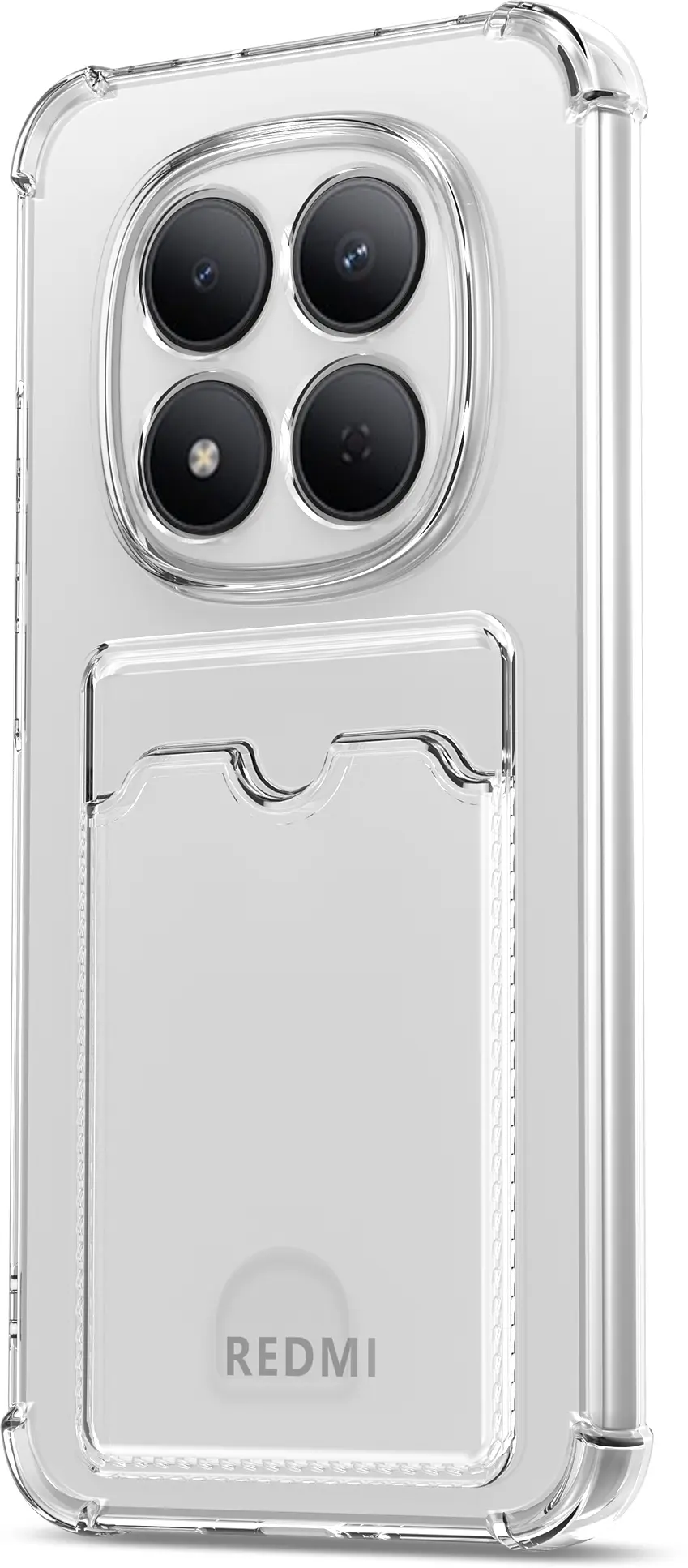 Xiaomi Redmi Note 15 Pro 5G Hoesje Dun TPU Pasjeshouder Back Cover Transparant afbeelding 3