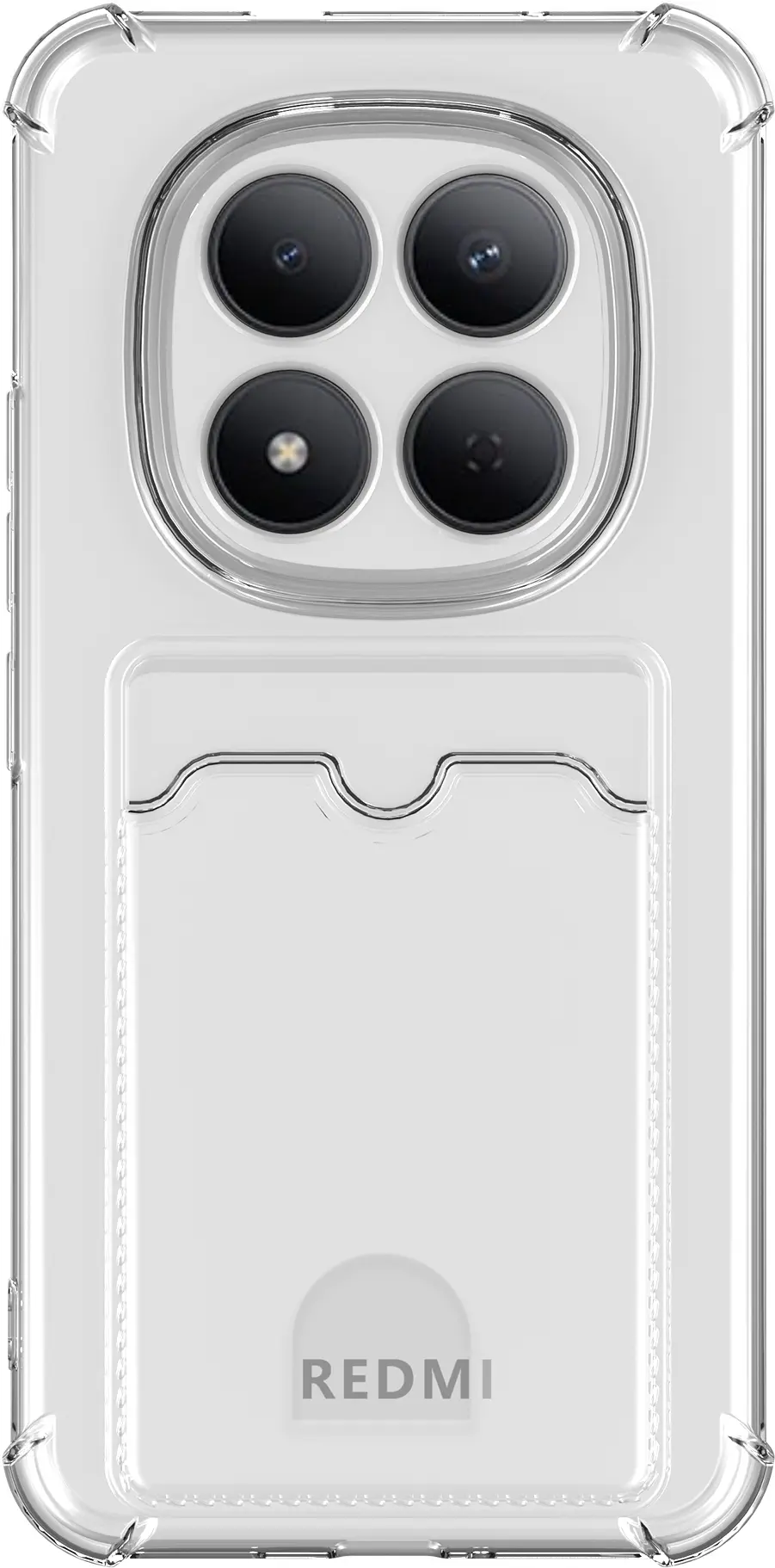 Xiaomi Redmi Note 15 Pro Plus Hoesje Dun TPU met Pasjeshouder Transparant afbeelding 8