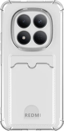 Xiaomi Redmi Note 15 Pro Plus Hoesje Dun TPU met Pasjeshouder Transparant afbeelding 8
