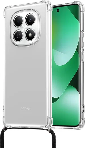 Xiaomi Redmi Note 15 4g Hoesje met Koord Schokbestendig TPU Transparant afbeelding 2