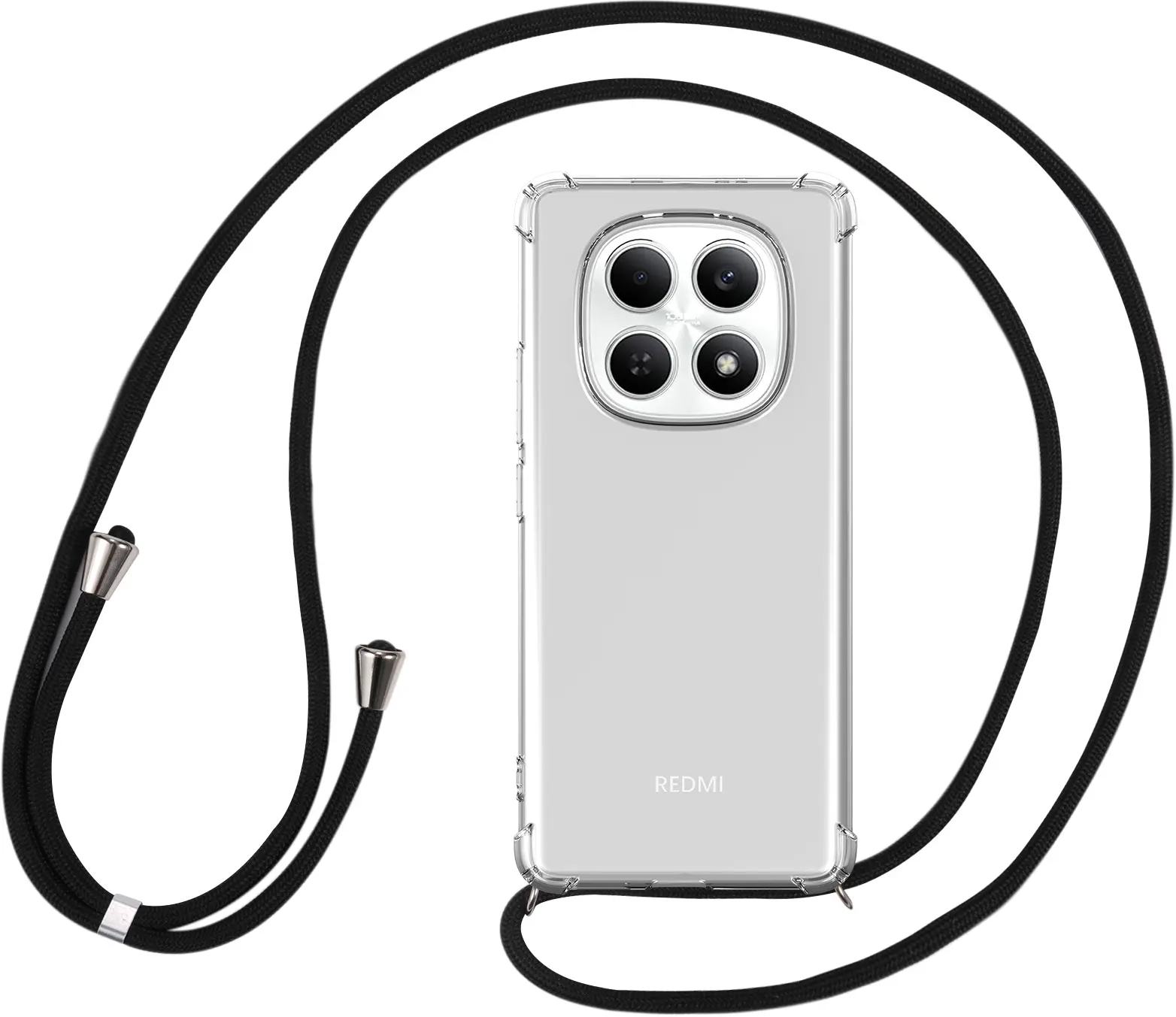 Xiaomi Redmi Note 15 4g Hoesje met Koord Schokbestendig TPU Transparant afbeelding 5