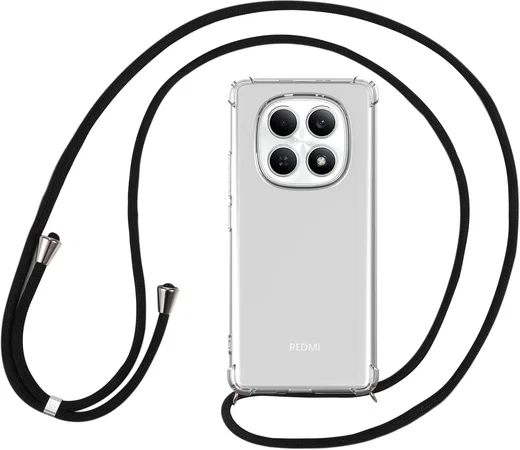 Xiaomi Redmi Note 15 4g Hoesje met Koord Schokbestendig TPU Transparant afbeelding 5
