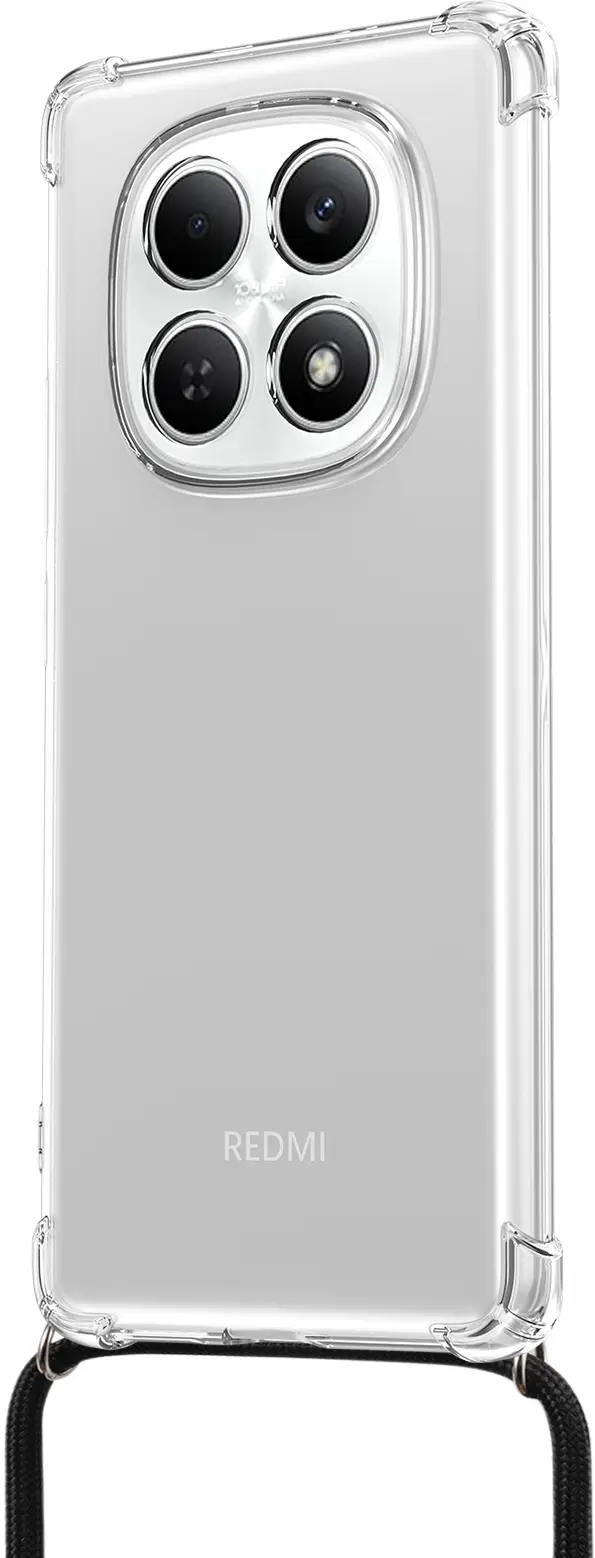 Xiaomi Redmi Note 15 4g Hoesje met Koord Schokbestendig TPU Transparant afbeelding 3
