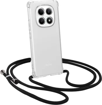 Xiaomi Redmi Note 15 4g Hoesje met Koord Schokbestendig TPU Transparant
