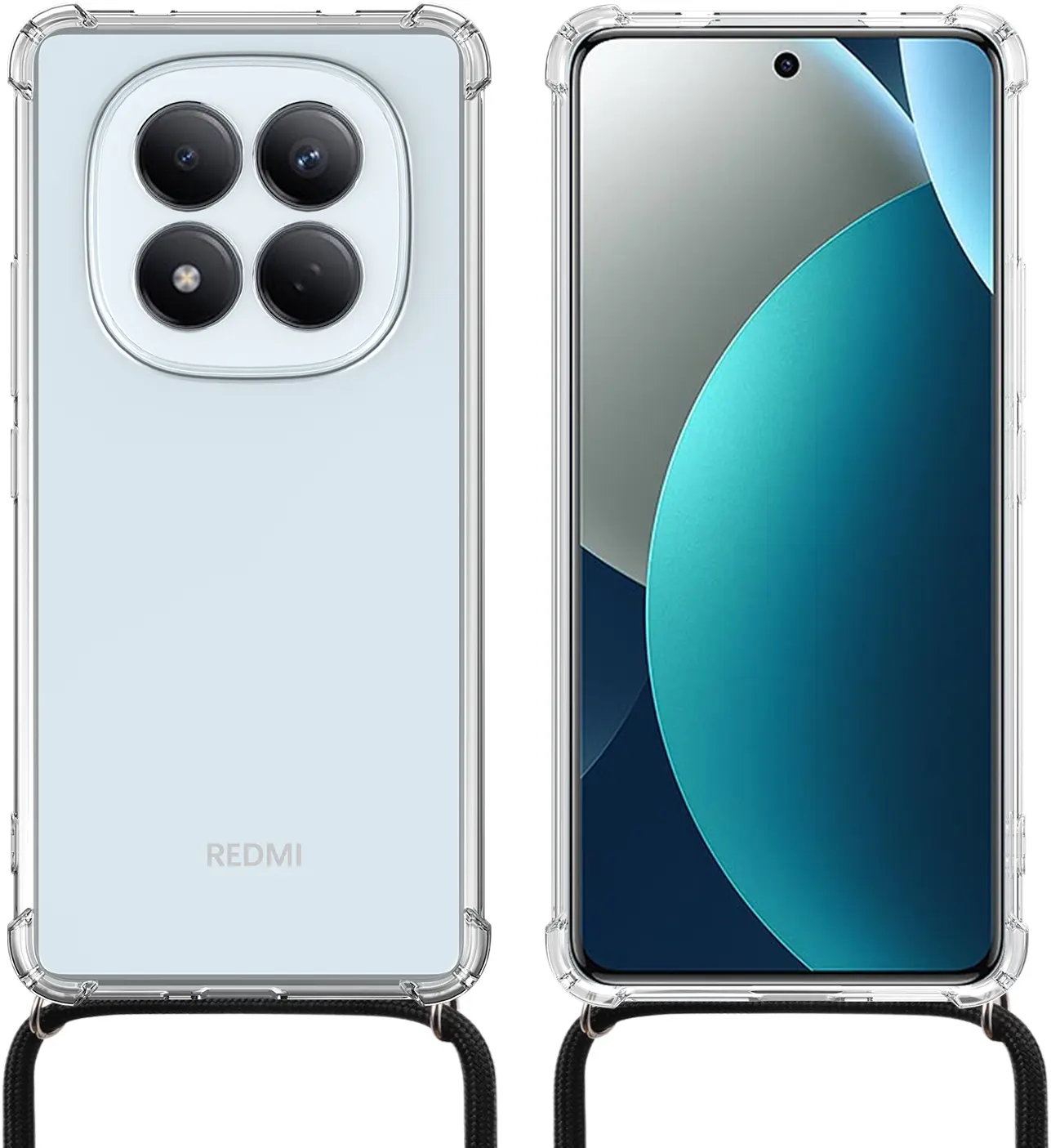 Xiaomi Redmi Note 15 Pro 4G Hoesje met Koord Schokbestendig TPU Transparant afbeelding 7