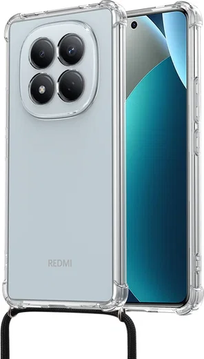 Xiaomi Redmi Note 15 Pro 4G Hoesje met Koord Schokbestendig TPU Transparant afbeelding 2