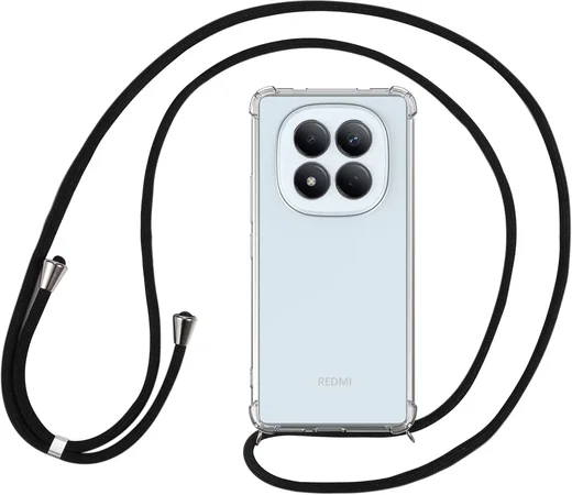 Xiaomi Redmi Note 15 Pro 4G Hoesje met Koord Schokbestendig TPU Transparant afbeelding 5